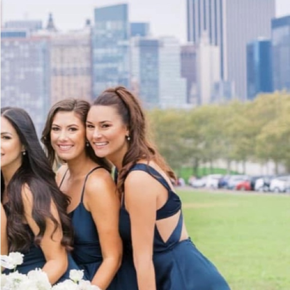 Elegant Navy Blue Gown/Bridesmaid Dress